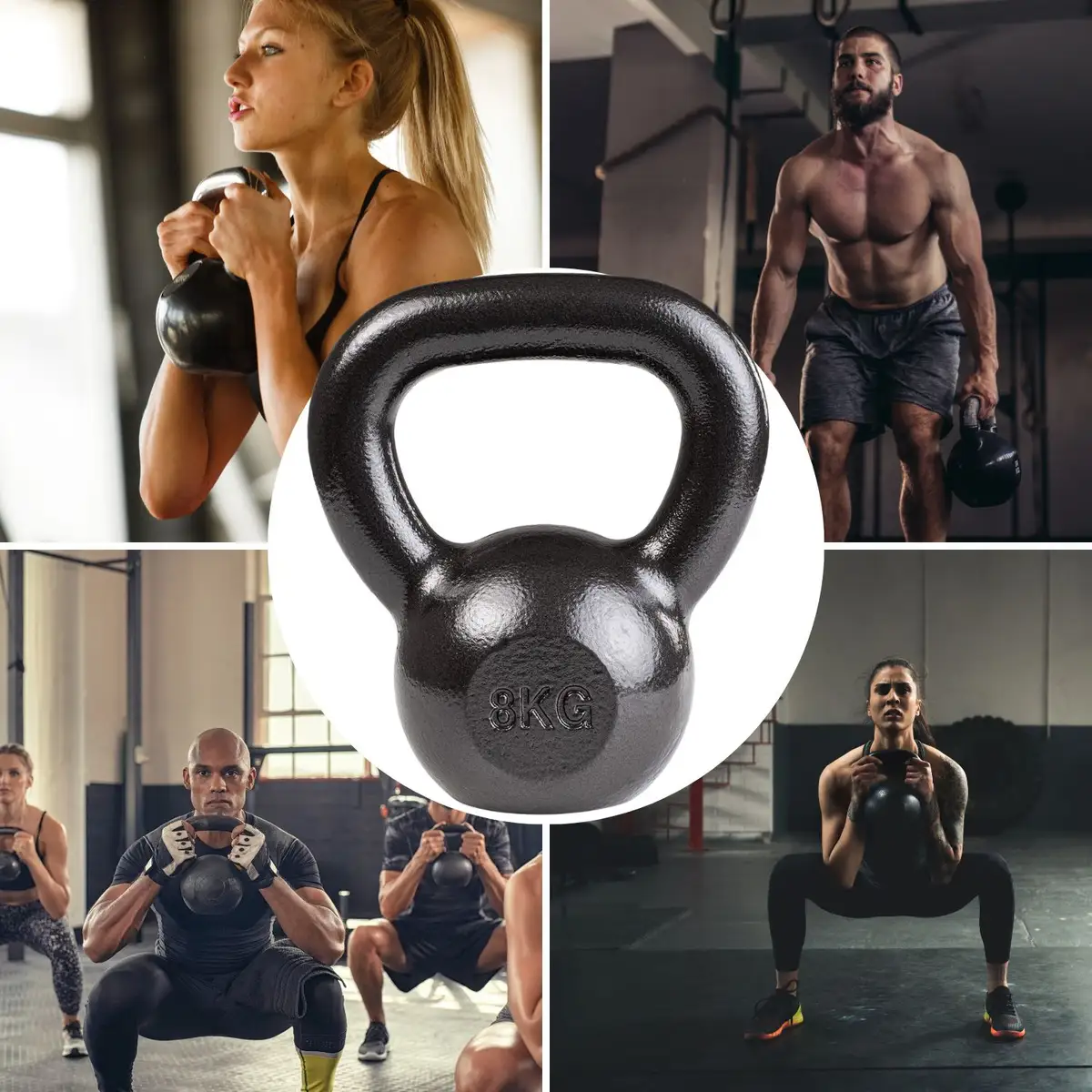 Kettlebell 8kg żeliwny BA-KCZ08 Pretorians — 2