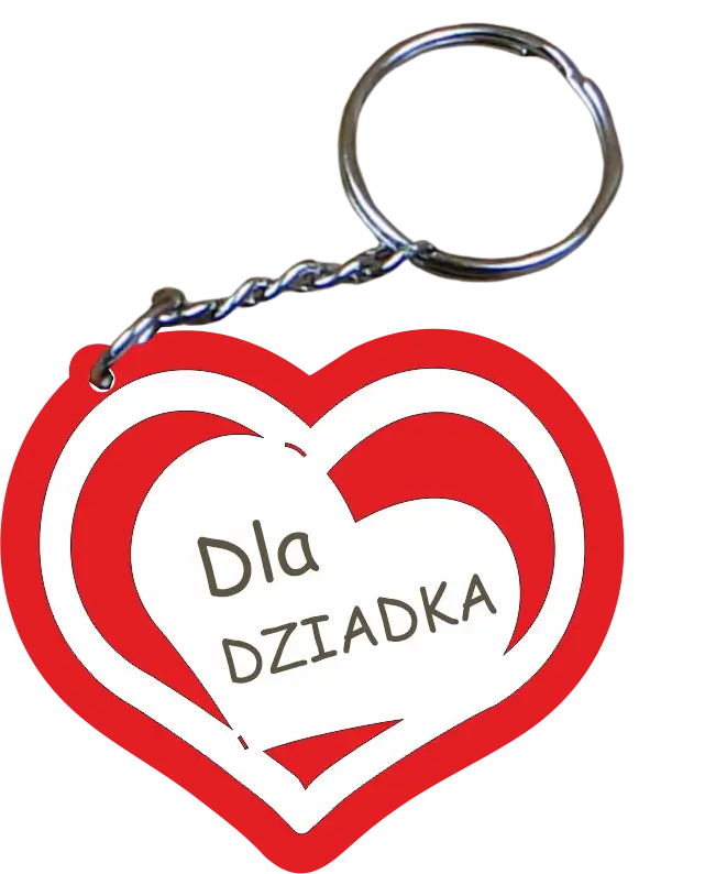 brelok drewniany 5 szt. Dziadek 5 cm.