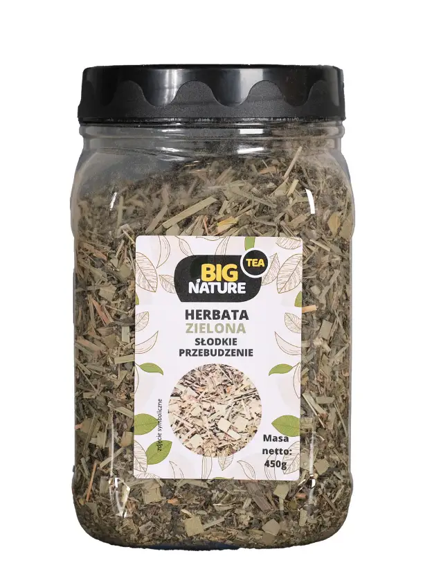 HERBATA ZIELONA SŁODKIE PRZEBUDZENIE  450G — 2