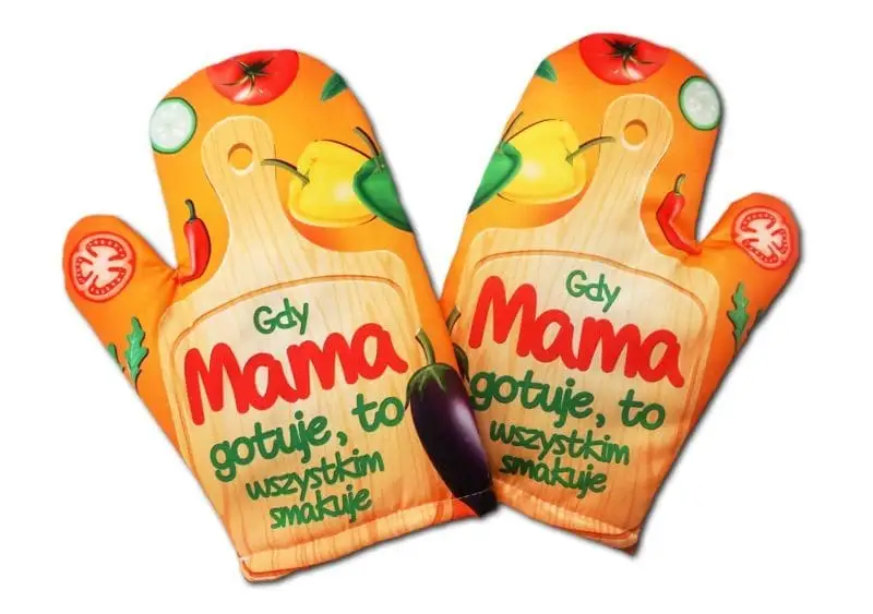 Rękawica Gdy Mama gotuje, to wszystkim smakuje  RK1