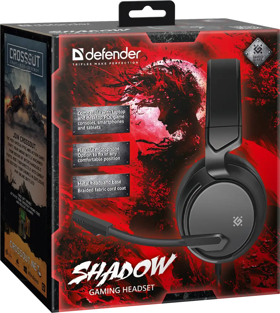 SŁUCHAWKI DEFENDER Z MIKR SHADOW — 10