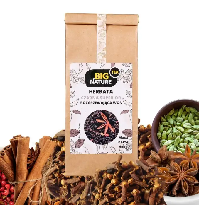 Herbata czarna SUPERIOR ROZGRZEWAJĄCA WOŃ 100g - BIG NATURE