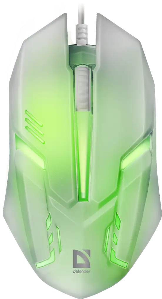 MYSZ DEFENDER CYBER MB-560L BIAŁA 7 KOLORÓW PODŚWIETLENIA 1200dpi 3P — 4
