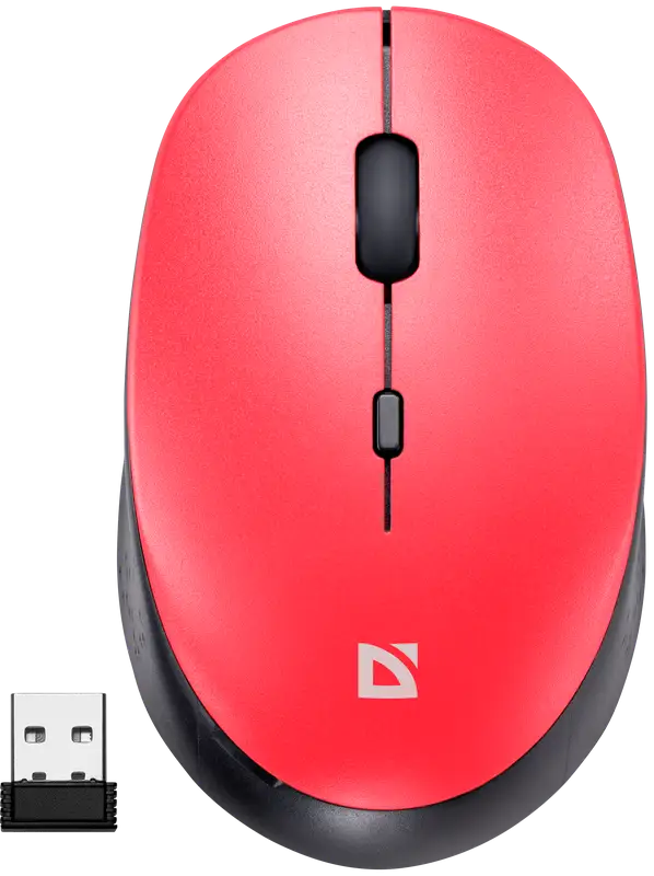 MYSZ DEFENDER AURIS MB-027 RF SILENT CZERWONA OPTICAL