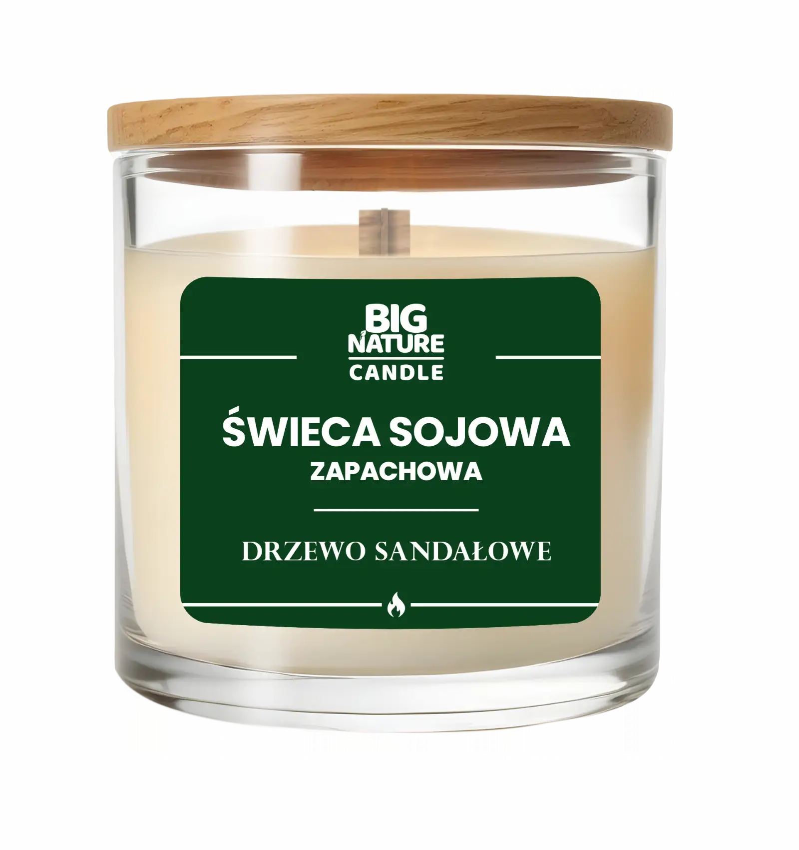 Świeca sojowa o zap. Drzewo sandałowe 155g