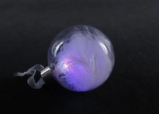 bombka led PIÓRKA 8cm