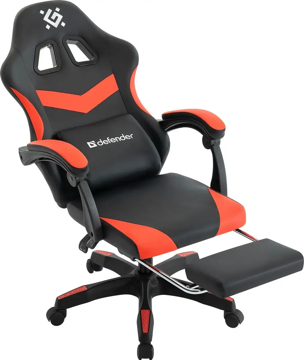 FOTEL DEFENDER RUNA PRO CZERWONO-CZARNY GAMING — 13
