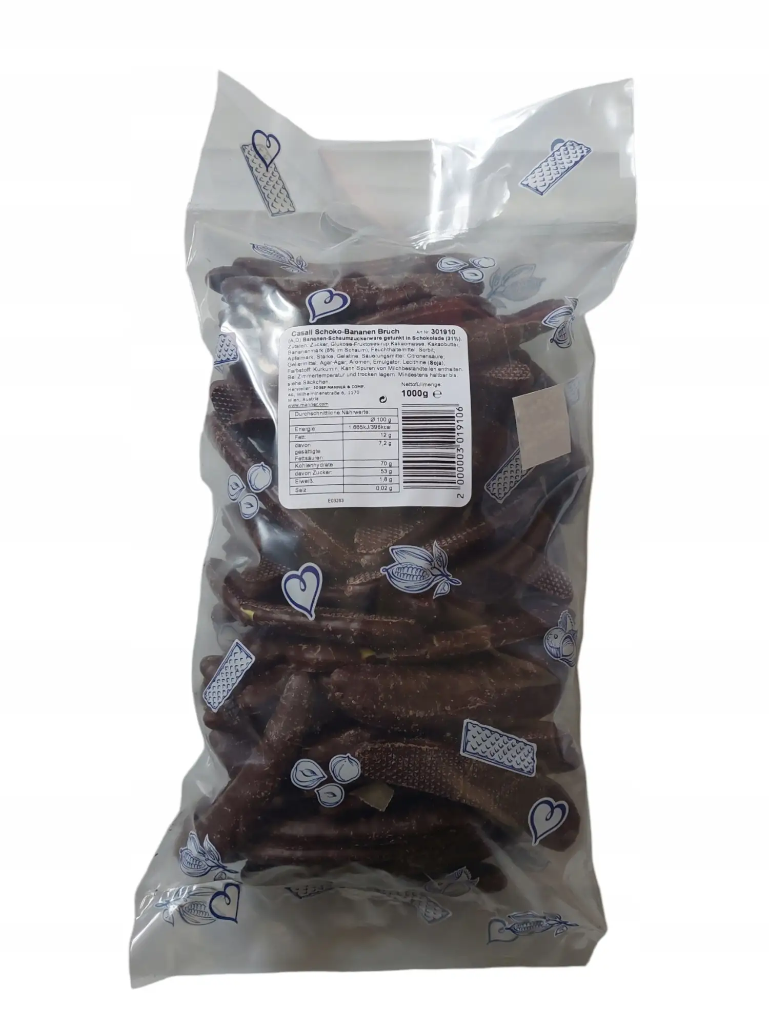 Czekolada Casali Schoko-Bananen Bruch 1kg Bananki — 4