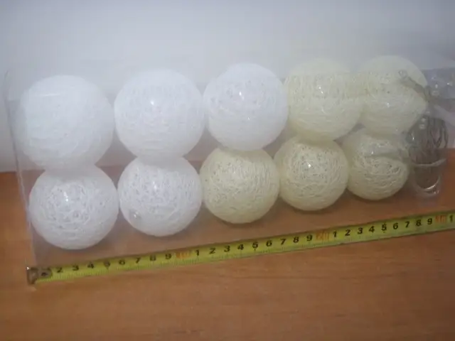 lampki na baterie 10szt COTTON BALLS 475332