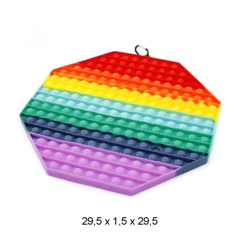 odstresowująca sensoryczna zabawka Push Pop Bubble Fidget ośmiokąt XXL