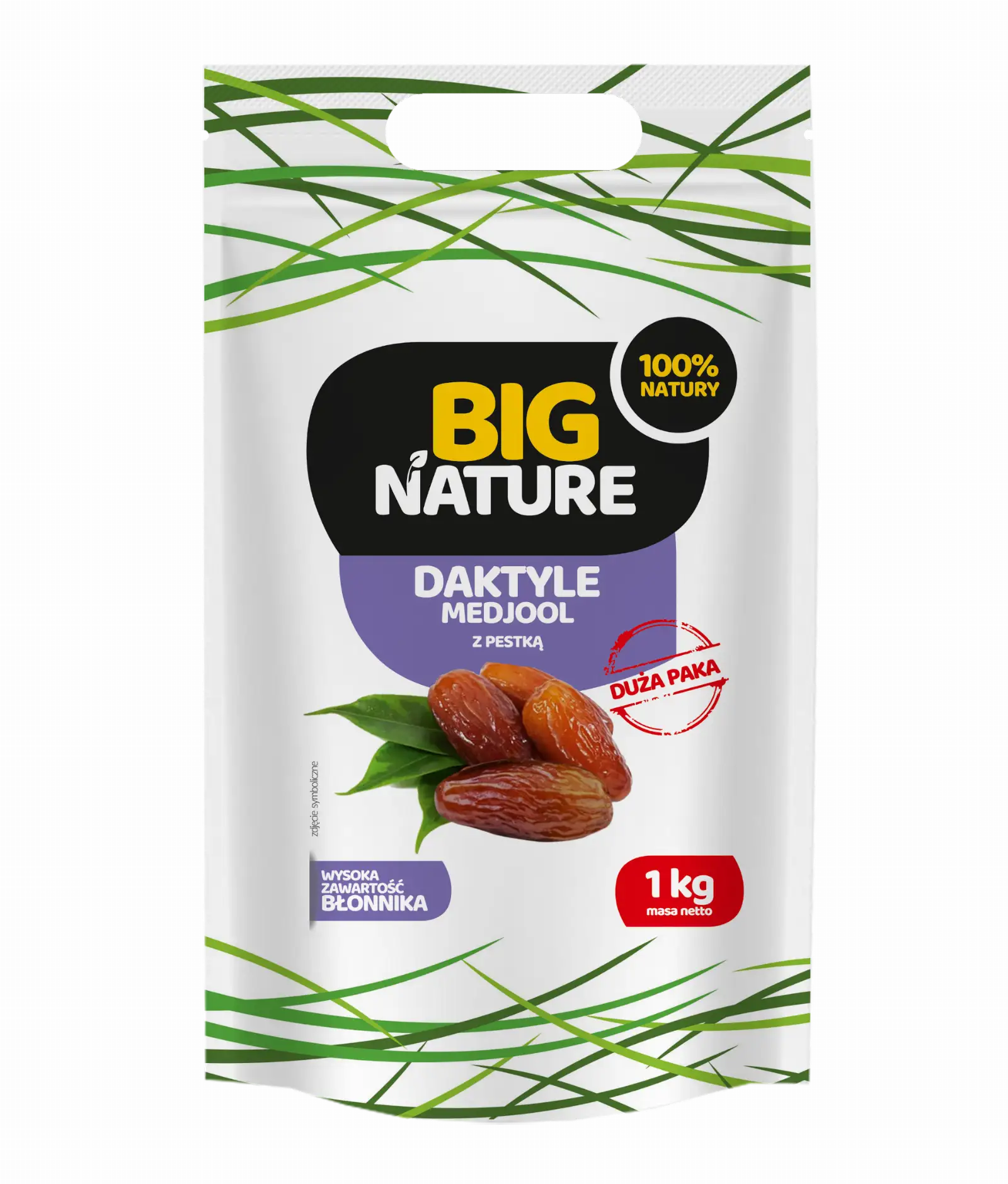 Daktyle MEDJOOL suszone z pestką 1kg Duża Paka - BIG NATURE — 2