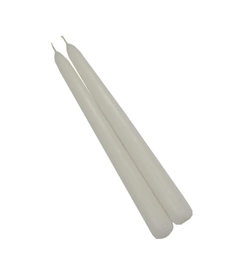 świeca 10szt. stożek barwiona biała 30cm | ST30N18