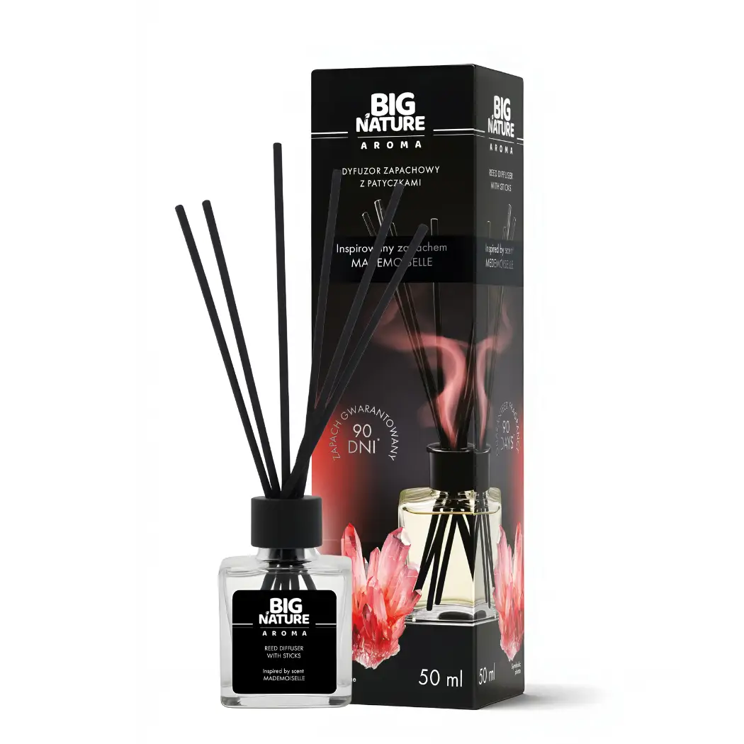 Dyfuzor Zapachowy z Patyczkami - Inspirowany Zapachem MADEMOISELLE 50ml — 4