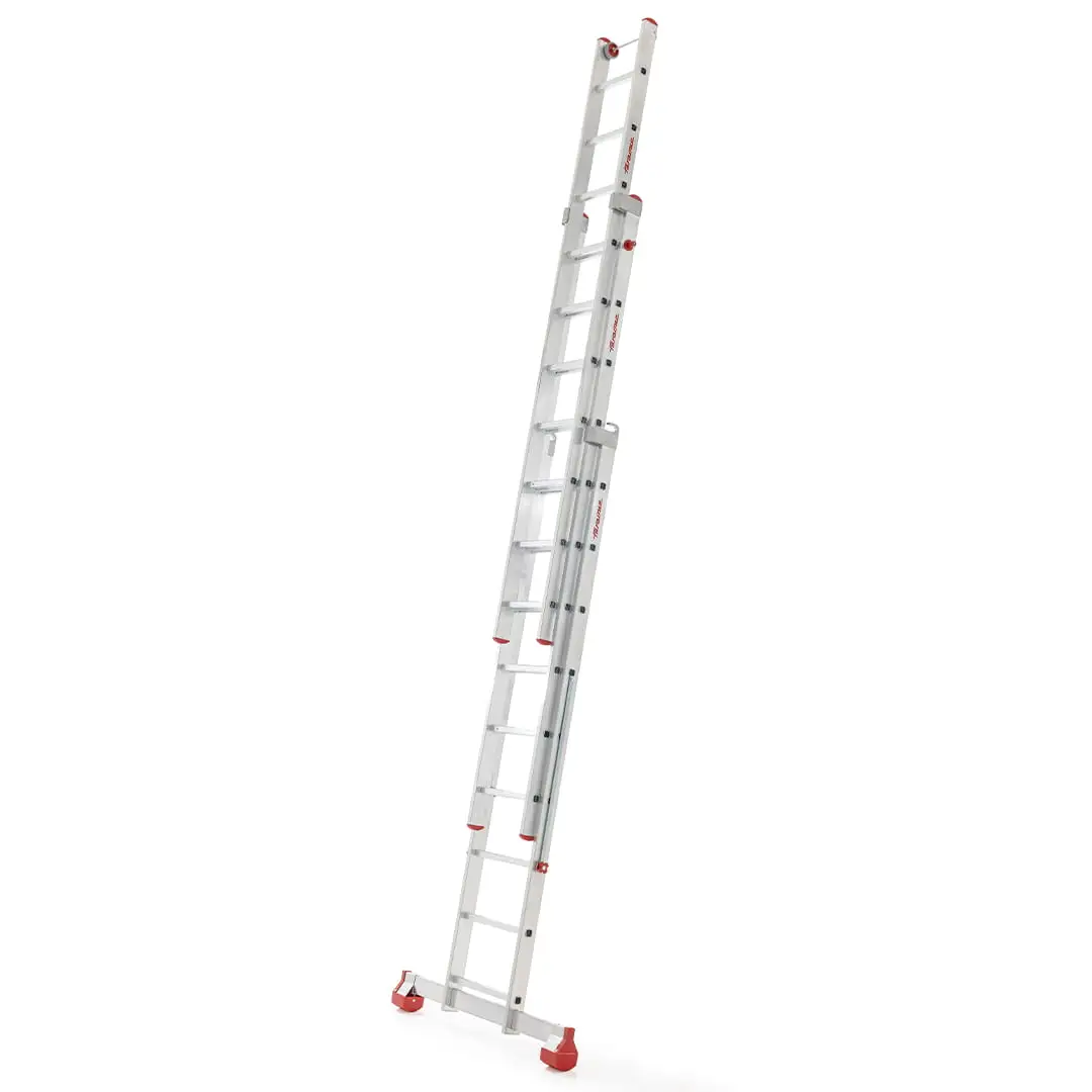 Drabina aluminiowa profesjonalna FARAONE ST300/3N 3x10 z opcją na schody 7,31 m — 4