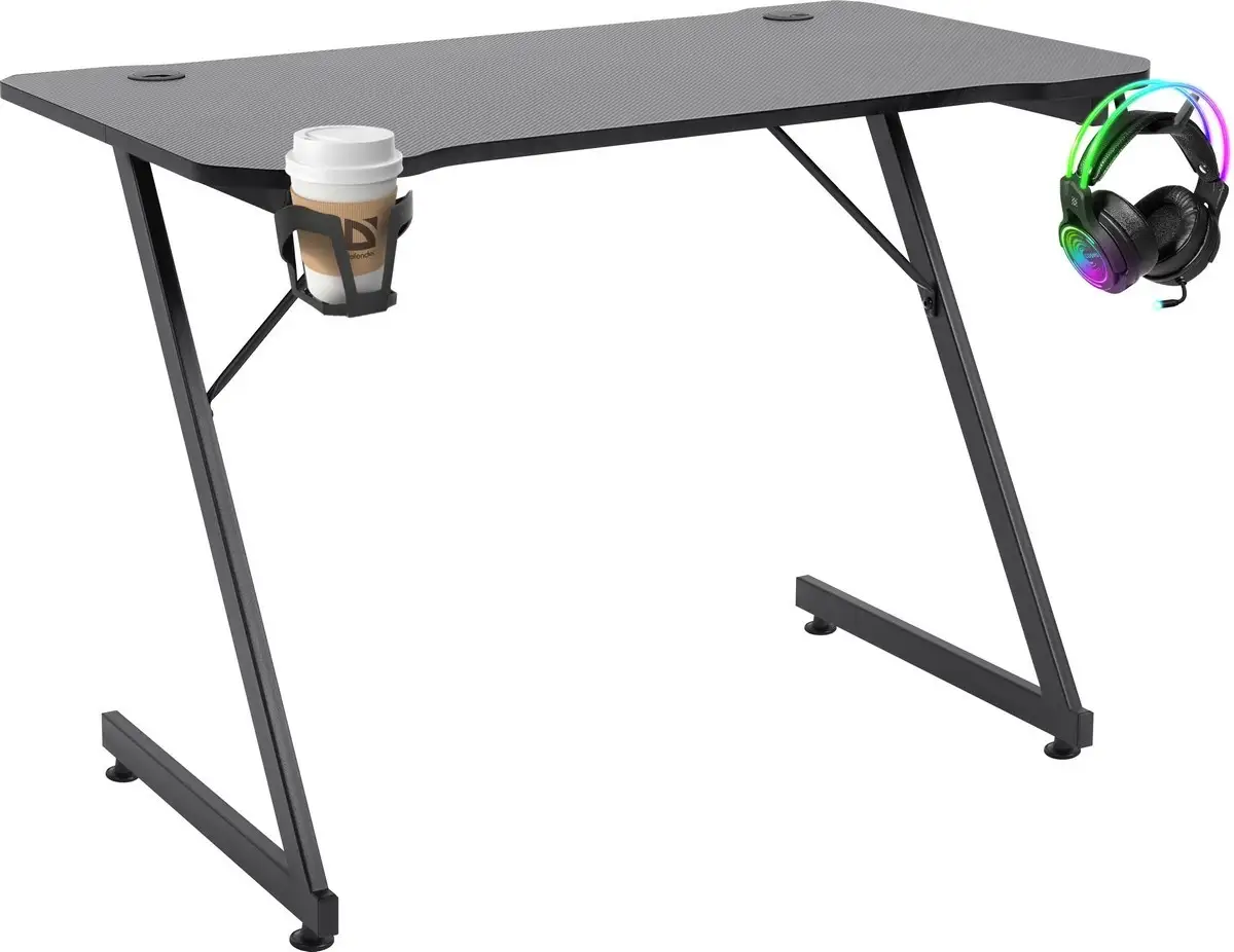 BIURKO DEFENDER SPACE CZARNE GAMING — 7