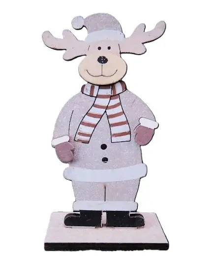 renifer drewniany figurka wys. 14cm | 484018