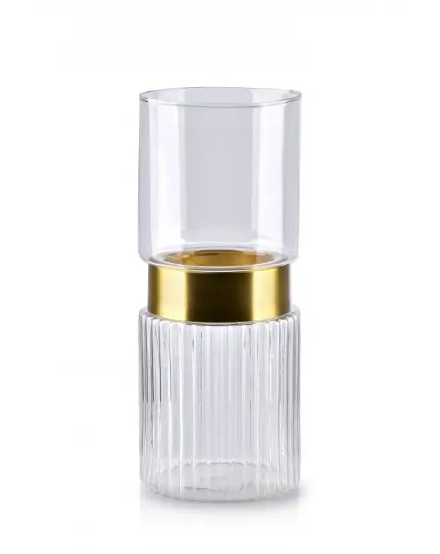 świecznik SERENITE CLEAR 10x10x24cm  7494