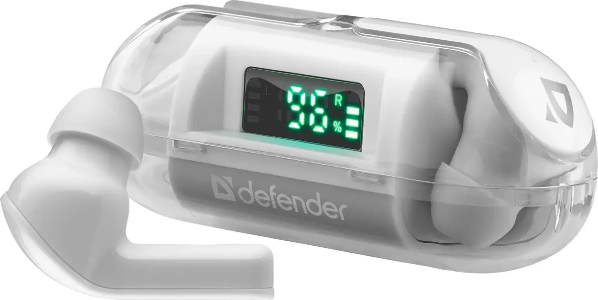 SŁUCHAWKI DEFENDER BLUETOOTH TWINS 916 BIAŁE — 7