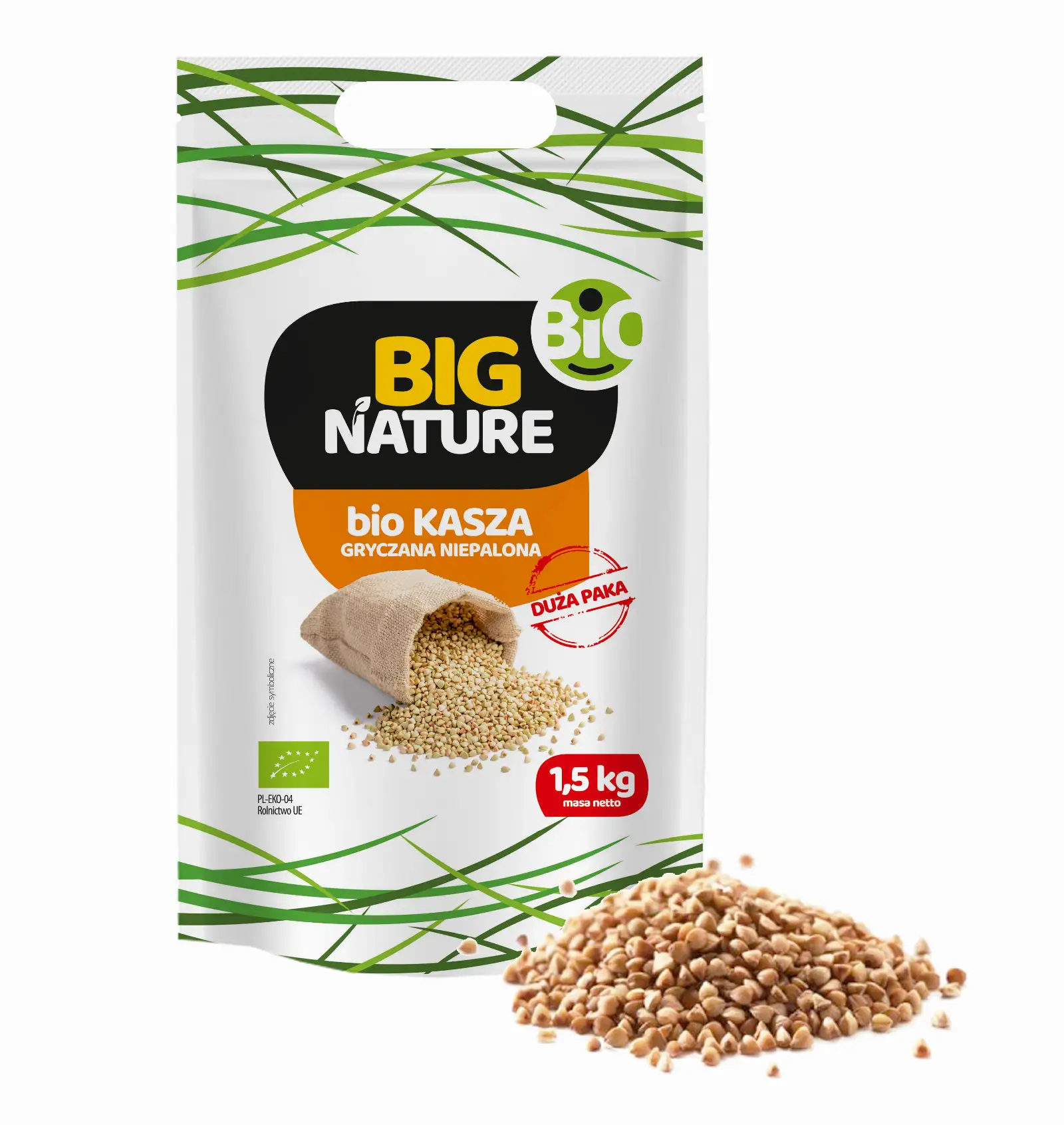 Kasza gryczana niepalona bio 1,5kg