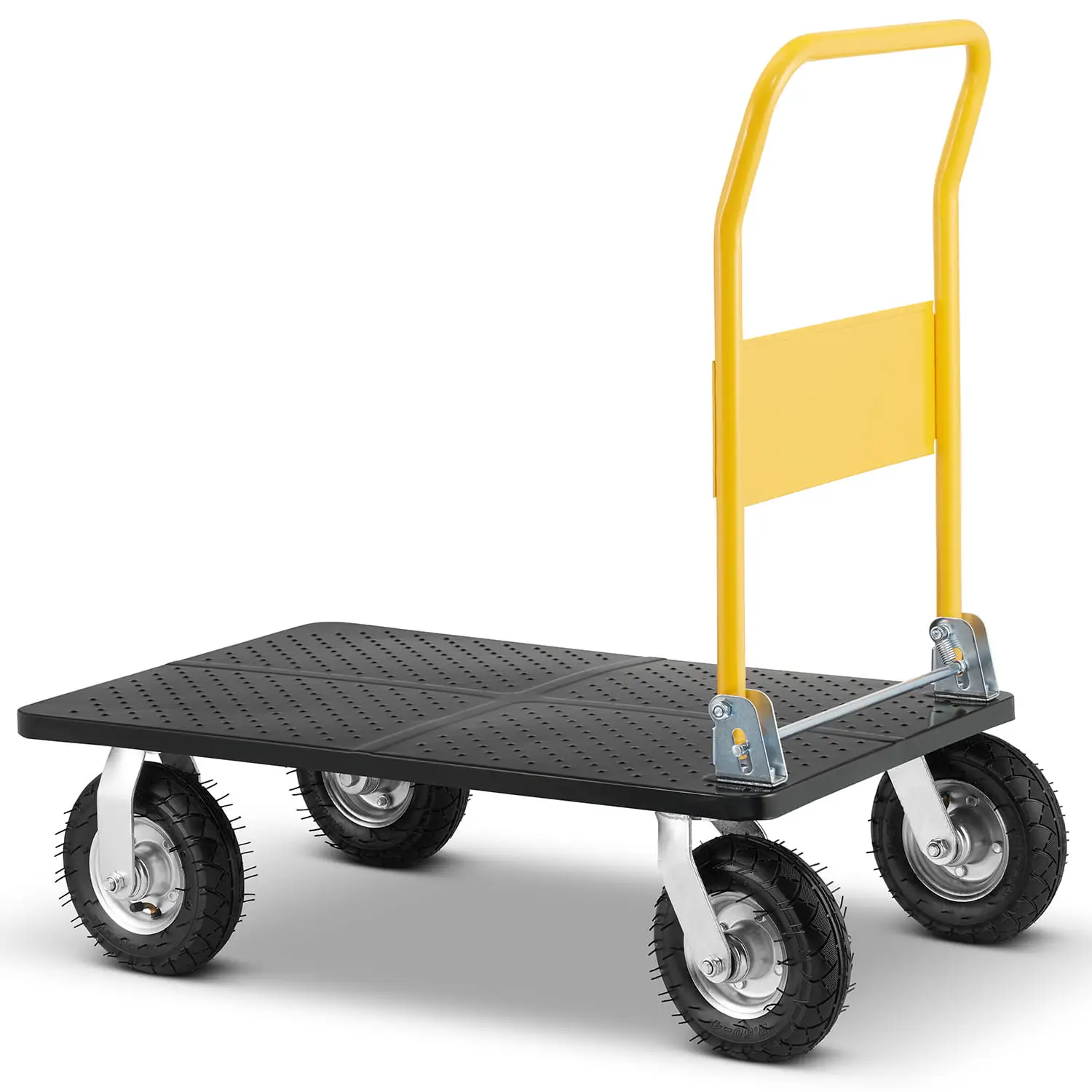 Wózek magazynowy transportowy składany pompowane koła HIGHER PRO 300kg LH10-300-P — 2