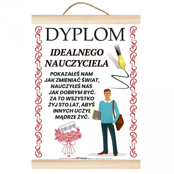 dyplom IDEALNEGO NAUCZYCIELA
