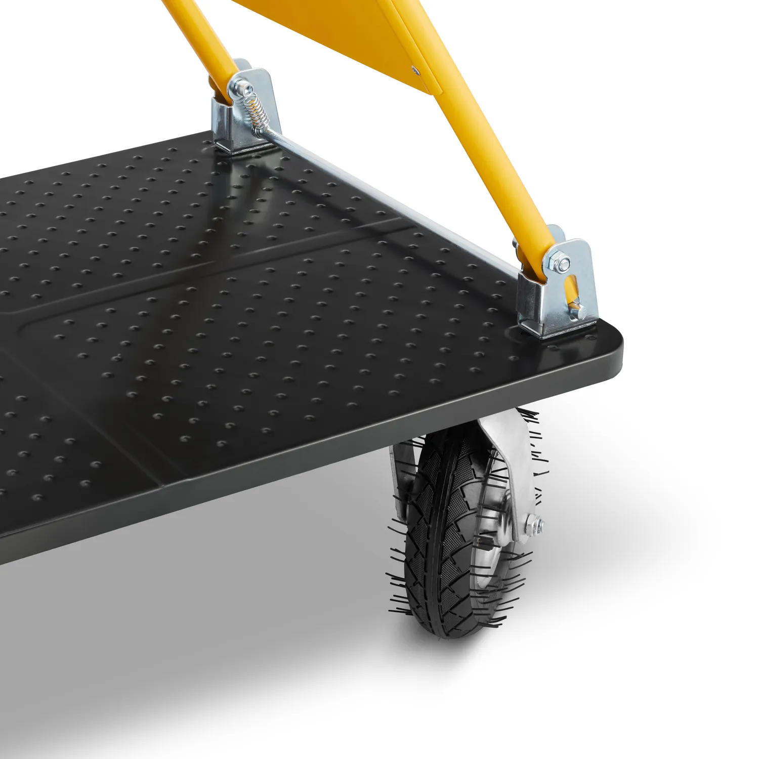 Wózek magazynowy transportowy platformowy składany pompowane koła HIGHER PRO 500kg LH10-500-P — 7