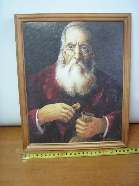 obraz w drewnianej ramie 24/30  żyd  7760 — 2