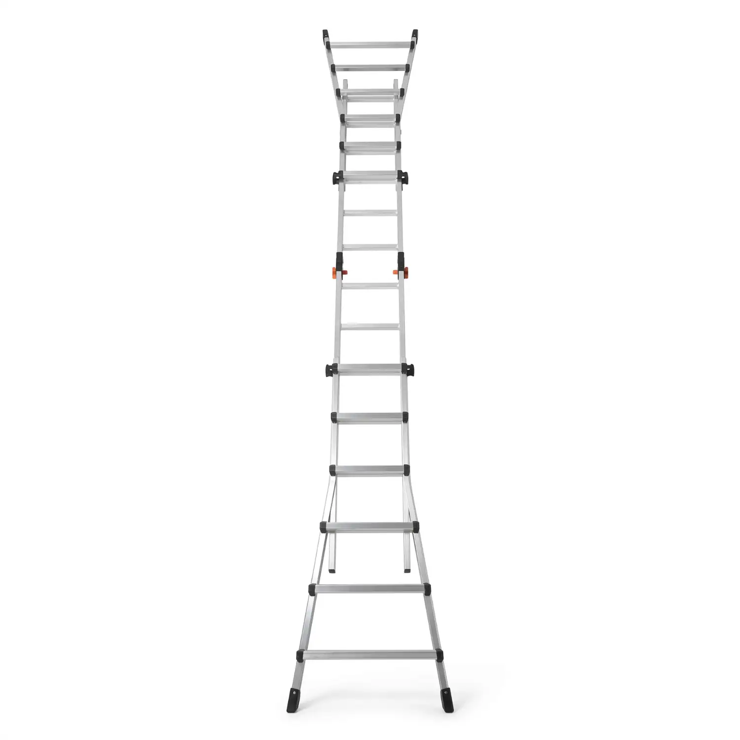 Drabina aluminiowa teleskopowa 6,75 m GIERRE 6x6 na schody przegubowa 150 kg — 2