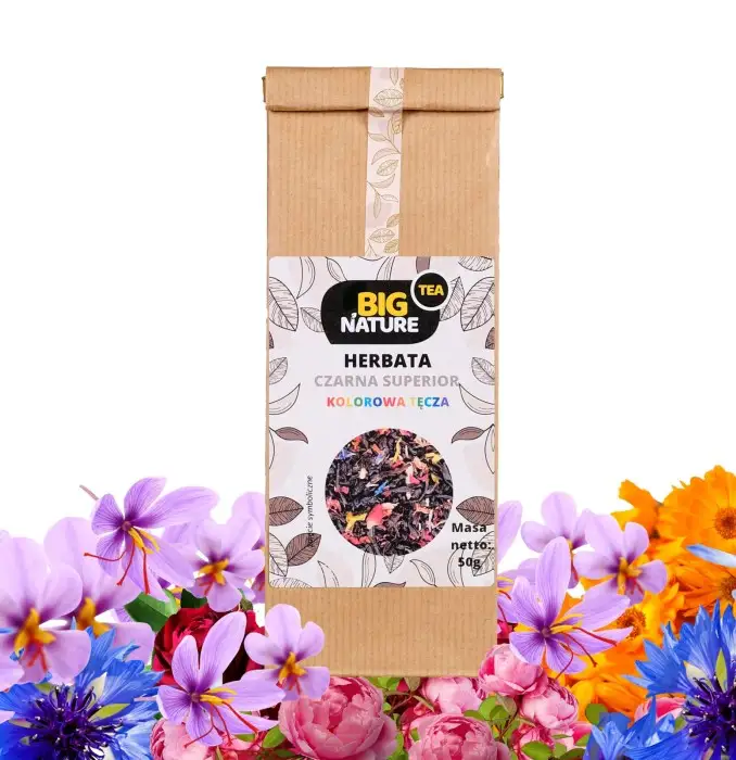 Herbata czarna EARL GREY KOLOROWA TĘCZA 50g - BIG NATURE