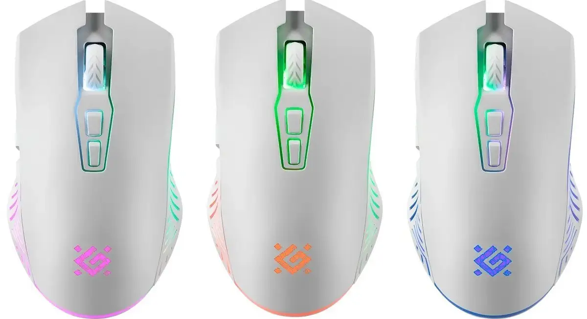 MYSZ DEFENDER GM-502 PANDORA RF BEZPRZEWODOWA 3200dpi 7P BIAŁA — 7