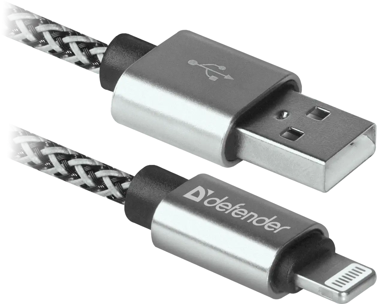 KABEL DEFENDER USB-LIGHTNING 1,0m 2.1A BIAŁY