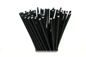 słomki papierowe czarne 205 x 6 mm  10 sztX 10opak   80-02