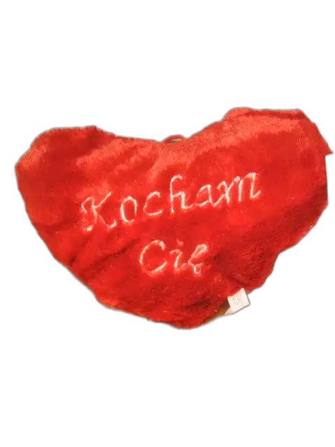 poduszka serce KOCHAM CIĘ  25x21cm.