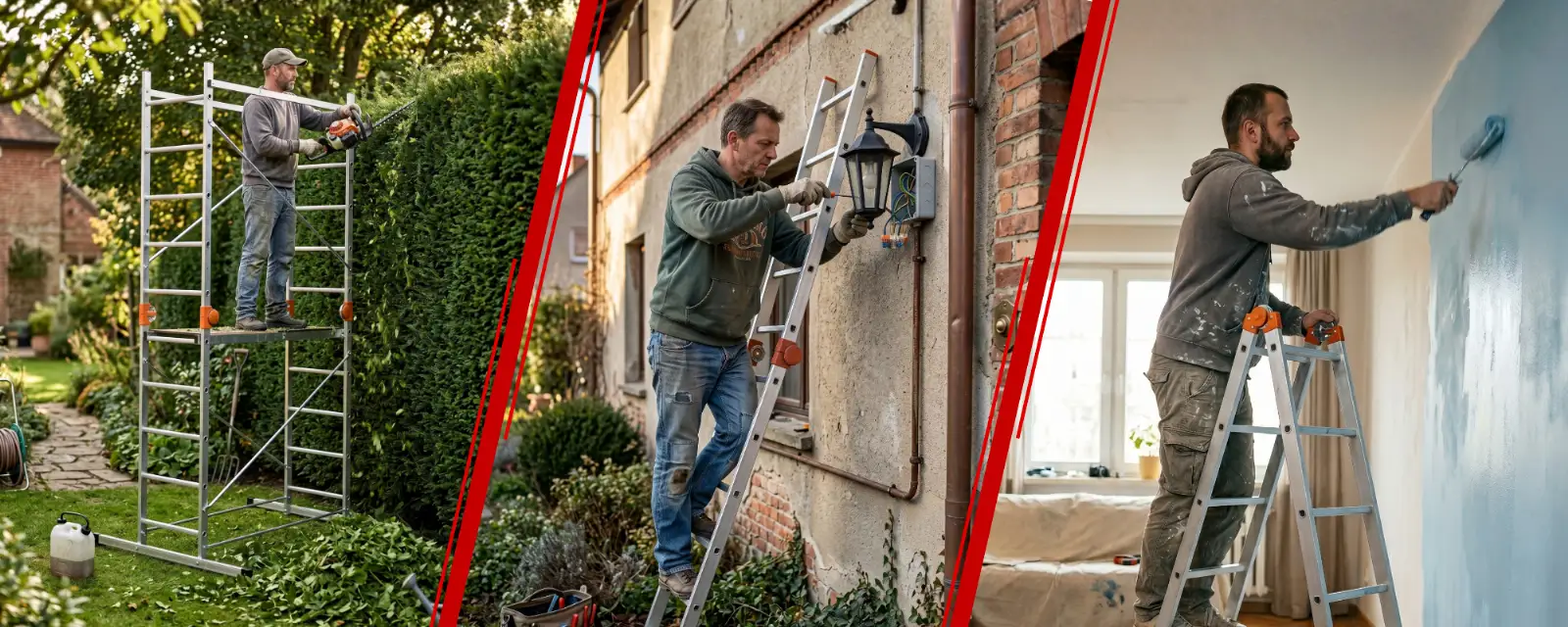 Rusztowanie aluminiowe przegubowe jezdne przejezdne 4w1 GIERRE Easy 200 G-FA200EY 3,8 m modułowe — 10