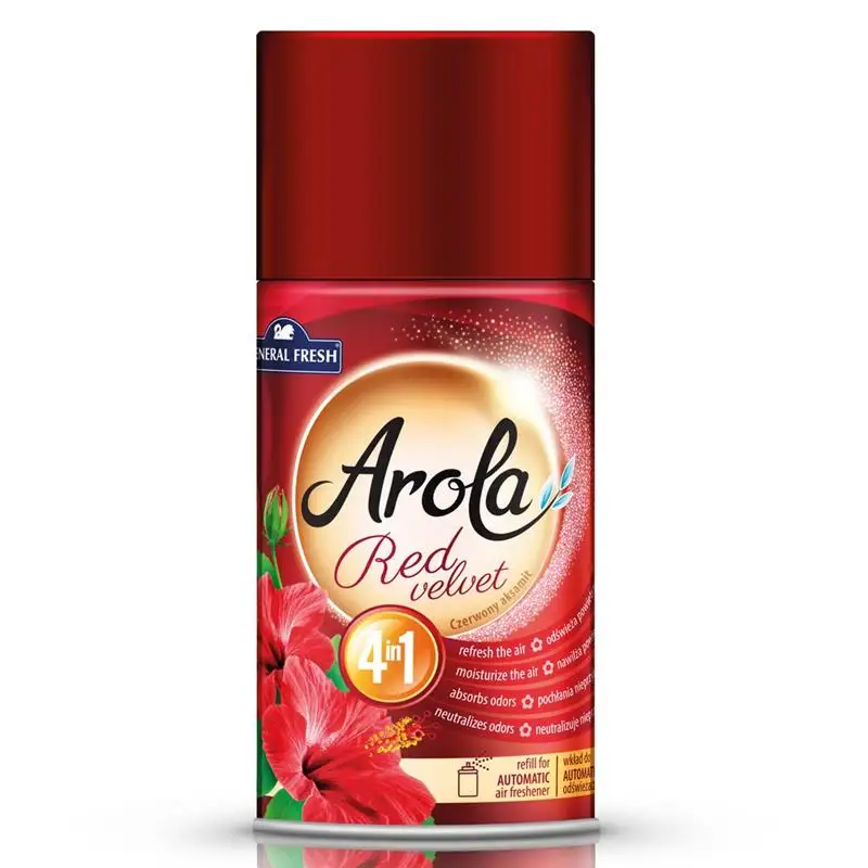odświeżacz powietrza AROLA czerwony aksamit 4w1   250ml