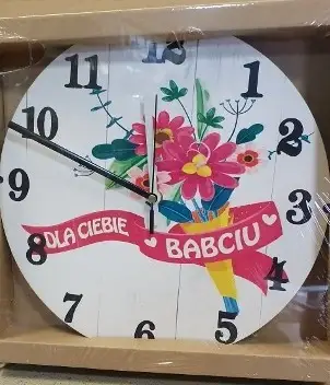 zegar ścienny 30 cm  Dla Ciebie Babciu