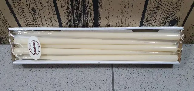 świeca stroikowa 12szt KREMOWA