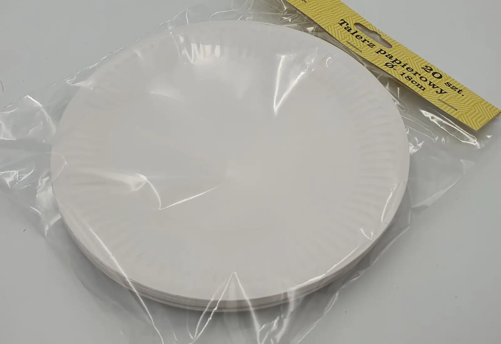 talerze papierowe okrągłe 18cm 20szt.
