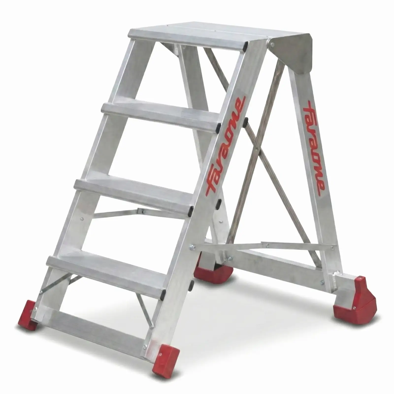 Drabina magazynowa FARAONE 4-stopniowa CM 4 - 2,98 m — 6