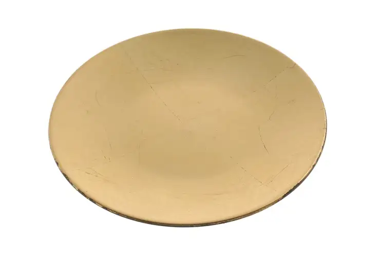 talerz dekoracyjny 22cm GOLD plexi  |  P0002-22_GLD