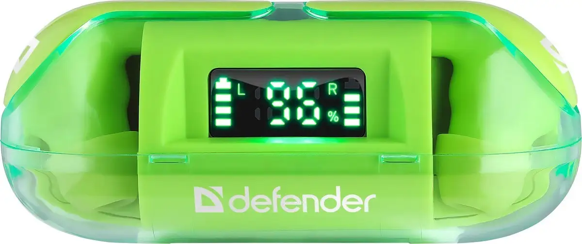 SŁUCHAWKI DEFENDER BLUETOOTH TWINS 916 ZIELONE — 2