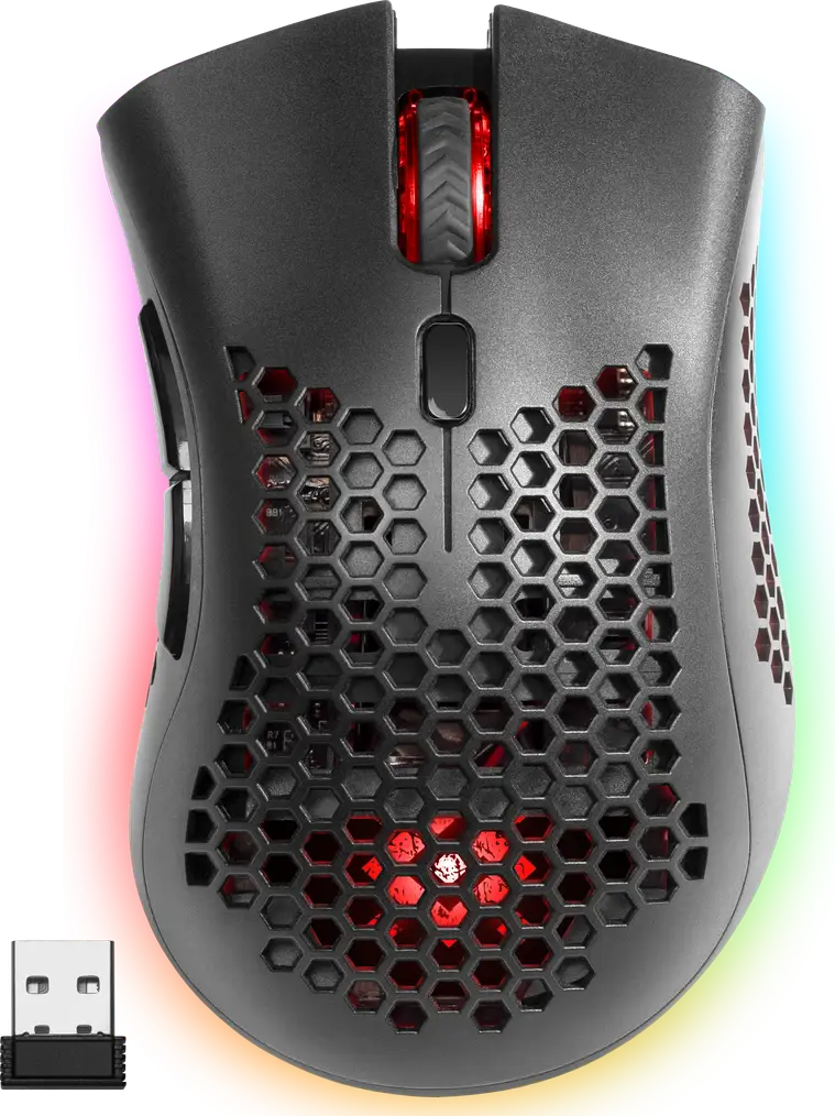 MYSZ DEFENDER GM-709L WARLOCK OPTIC RF RGB 2400dpi 8P