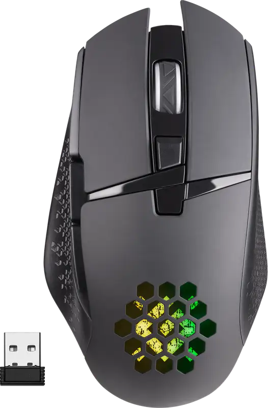 MYSZ DEFENDER GM-514 GLORY OPTIC RF RGB 3200dpi 7P CZARNA