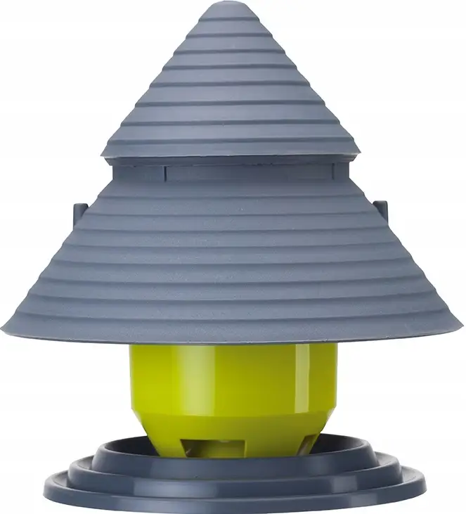 Karmnik dla ptaków wiszący 19,5cm | Pistacja + antracyt — 3