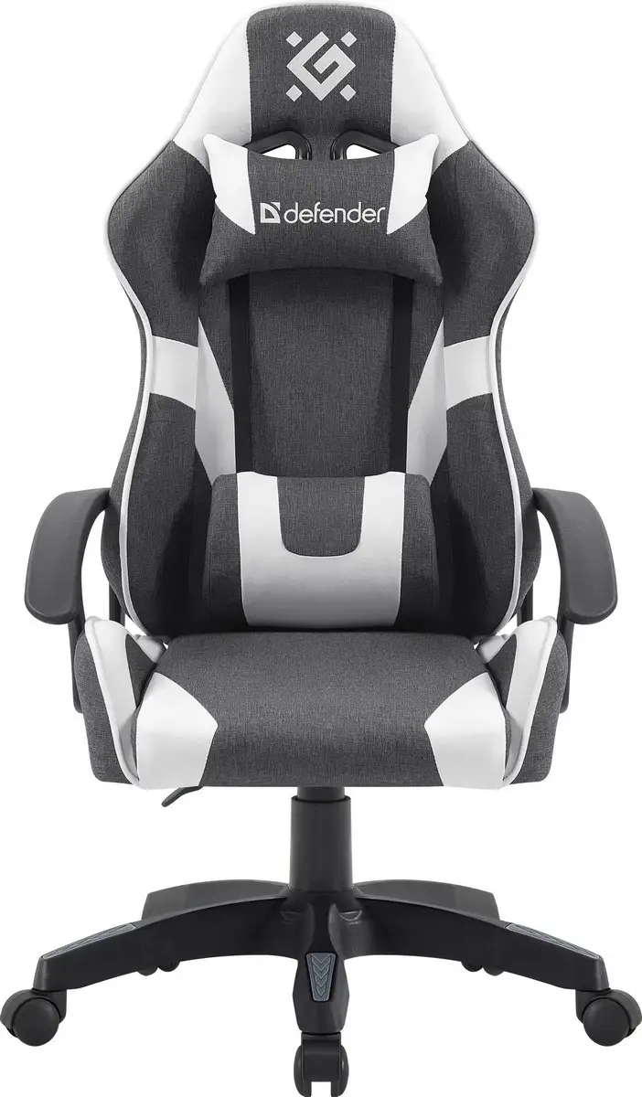 FOTEL DEFENDER IBIS BIAŁO-CZARNY GAMING — 13
