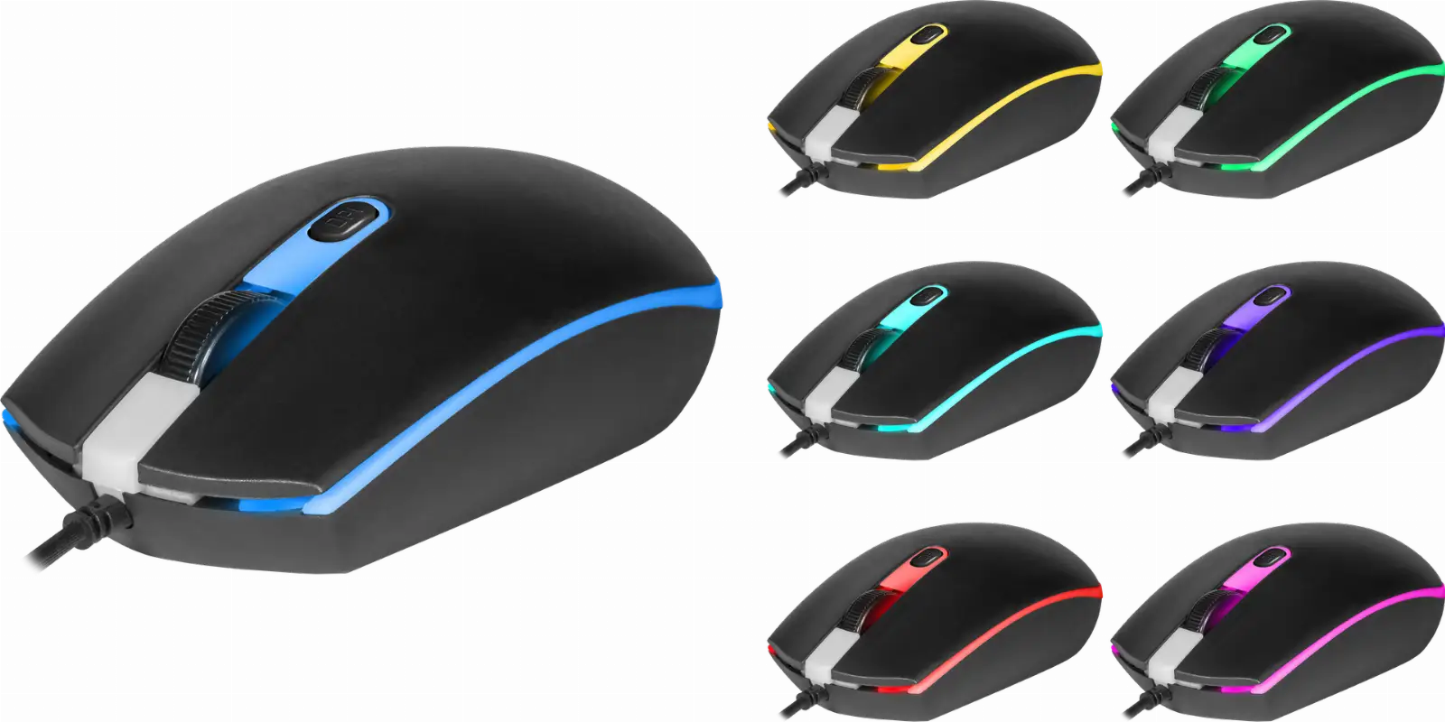 MYSZ DEFENDER DOT MB-986 OPTICAL 7 KOLORÓW 1000dpi 4P — 5