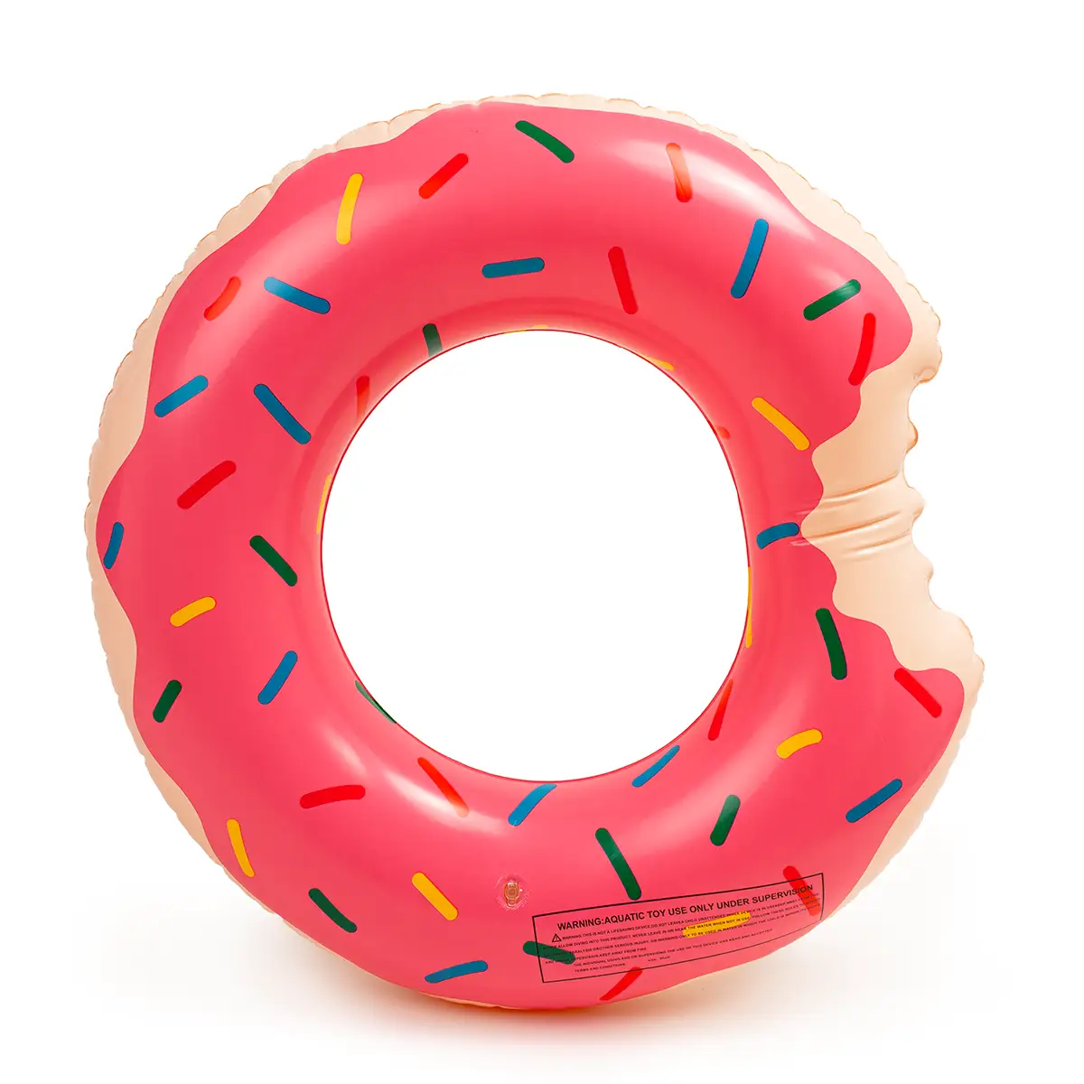 Koło dmuchane donut różowy 90cm duży materac do pływania wody na basen dla dzieci — 11