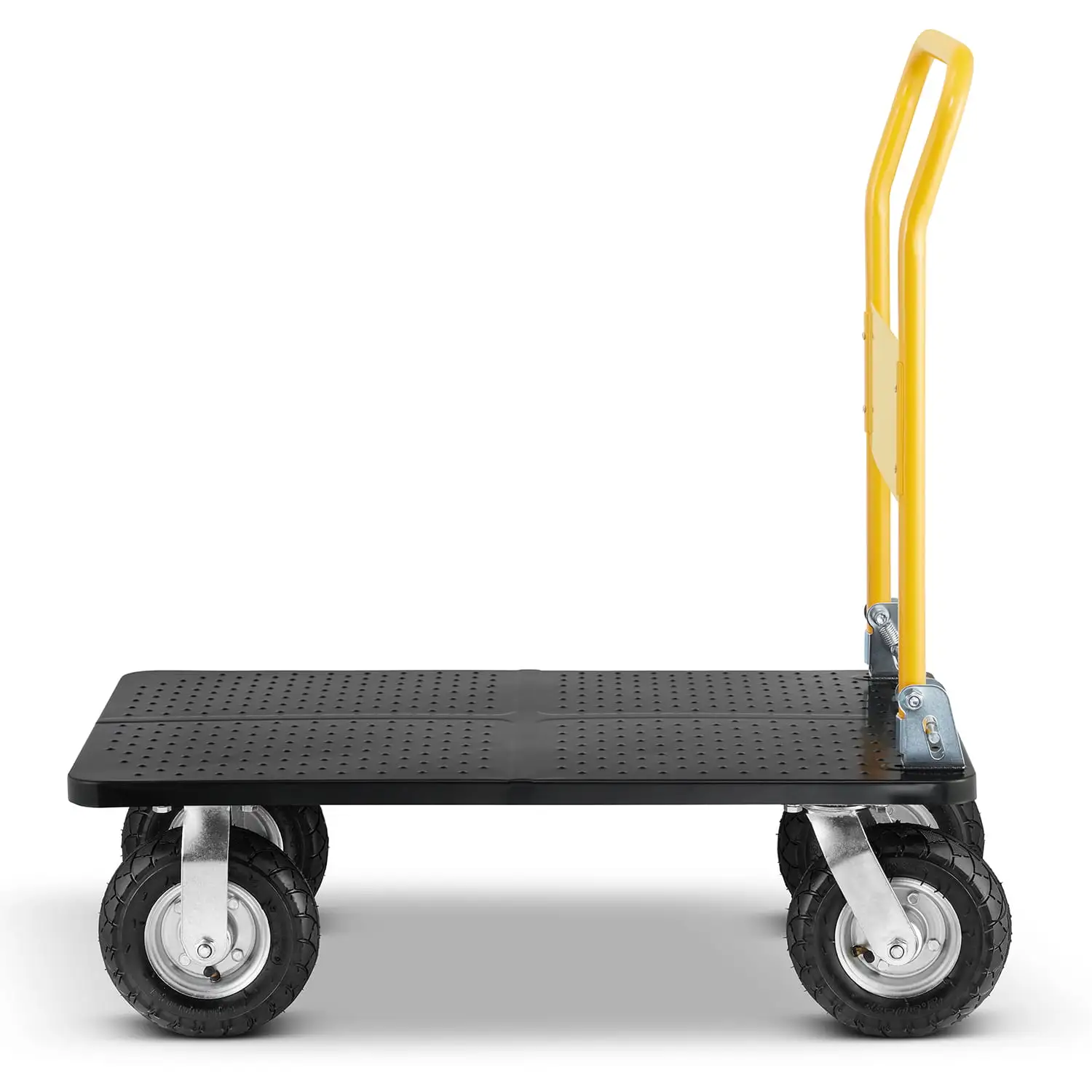 Wózek magazynowy transportowy składany pompowane koła HIGHER PRO 300kg LH10-300-P — 11