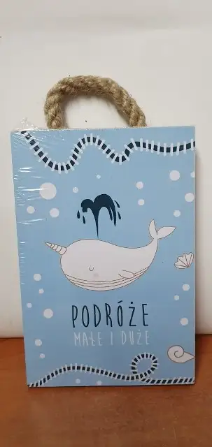 tabliczka/obraz do zawieszenia 10x15 PODRÓŻE MAŁE I DUŻE