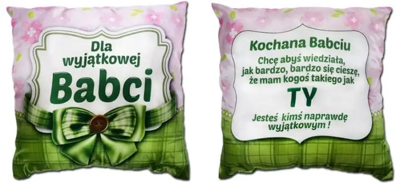 poduszka Dla Wyjątkowej Babci 35 x 35 cm -   S32